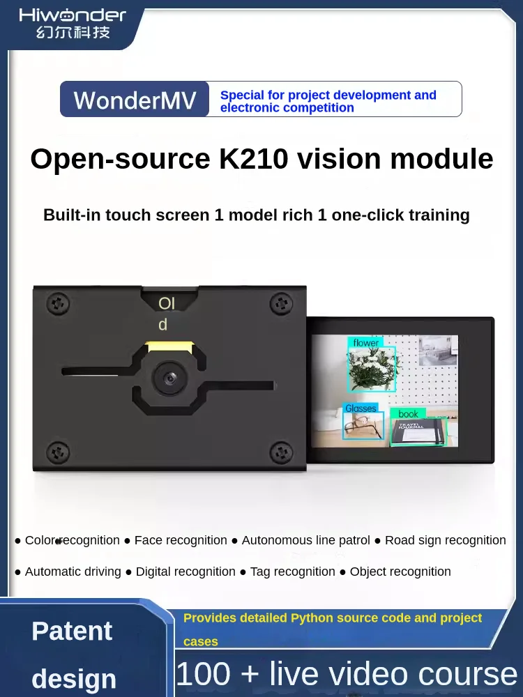 K210 Visuele Herkenning Ai Camera Beeld Gezichtsdetectie Module Canmv Sensor Python Ontwikkeling Board