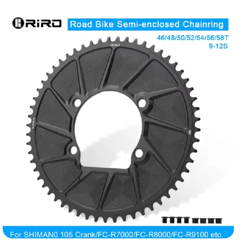 corona-per-bicicletta-riro-110bcd-46-48-50-52-54-56-58t-pignone-singolo-per-bici-da-strada-compatibile-con-shimano-105-fc-r7000