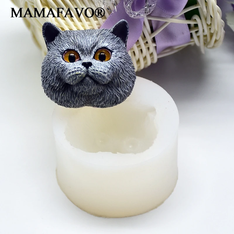 Silicone Mold Short-haired Cat Shaped Handmade Chocolate Soap Mold Fondant Cake Decoration Tool DIY Biscuit Mold Food Safe F032 - view 2