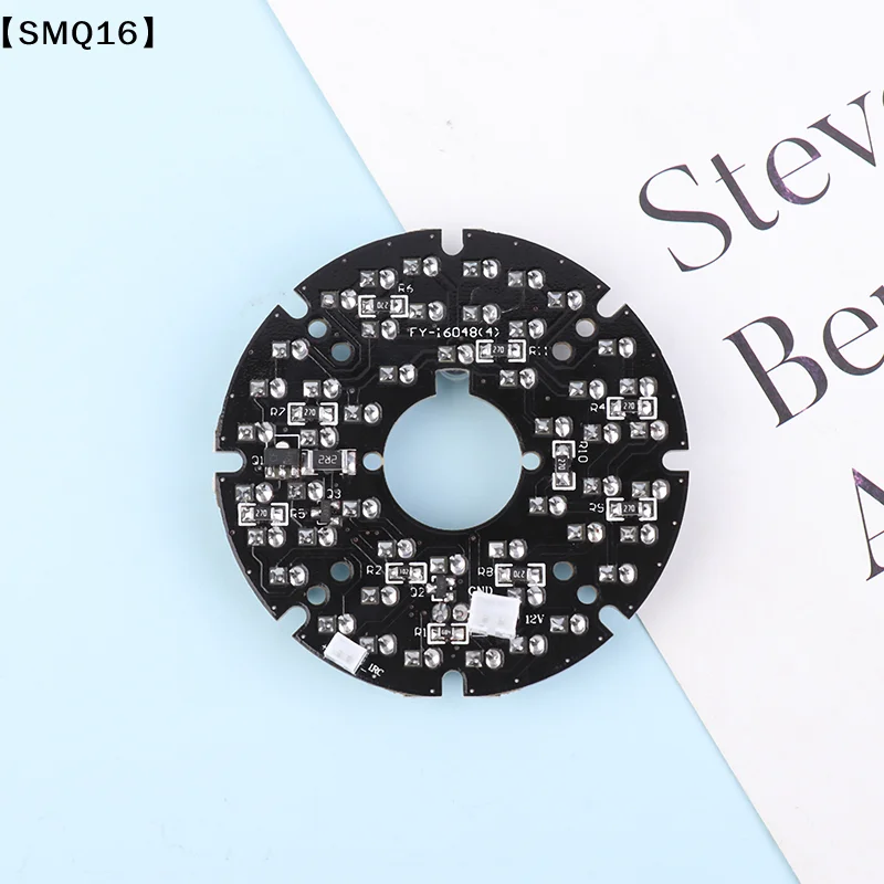 48pcs-LED 850NM Illuminator IR Infrared Board Night Vision Light Lamp For 50 CCTV Surveillance Camera Housing Diameter 60MM【SMQ】
