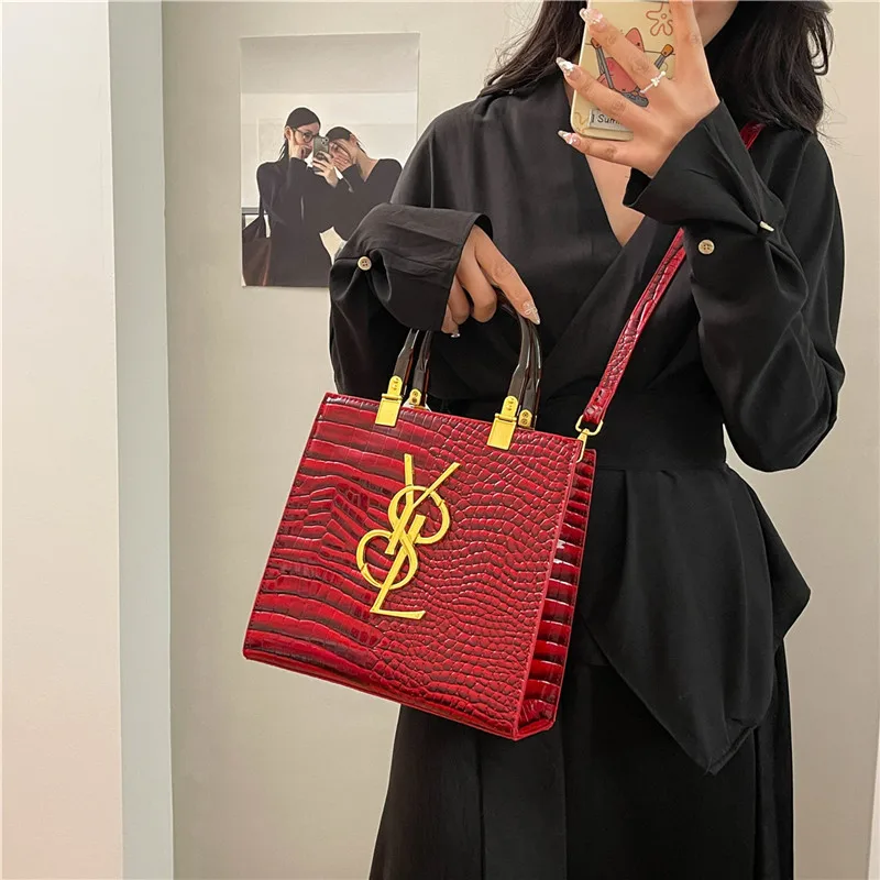 

2025 New Luxury Leather Handbag for Women Elegant Designer Crossbody Bag for Mature Ladies High Quality Soft Shoulder Purse