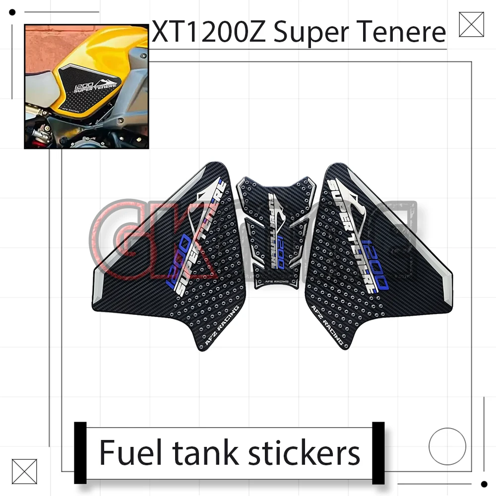 For Yamaha XT1200Z Super Tenere 2012-2020 Motorcycle Modified Fuel Tank Sticker Anti-slip Stickers Decorative Fishbone Sticker