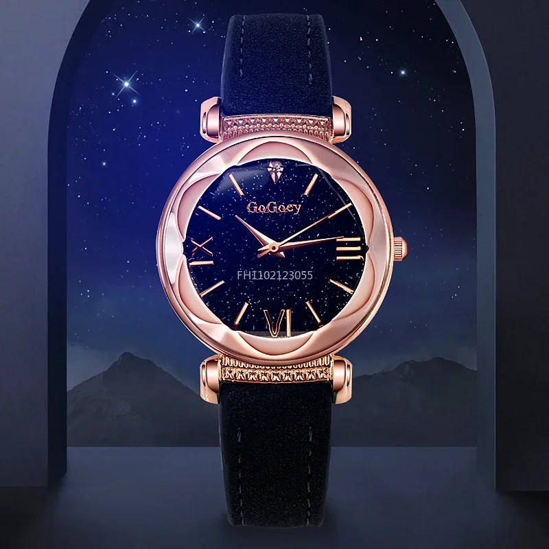 

Женские часы, женские кварцевые наручные часы со звездным небом Montre Femme Reloj Mujer Horloges Vrouwen Relógio Clocks