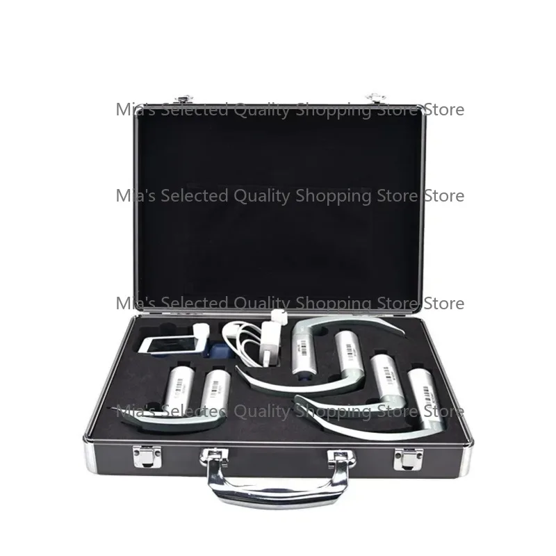 Handheld Reusable Video Laryngoscope Kit 6 Blades Pediatric Adult Airway Management Tool