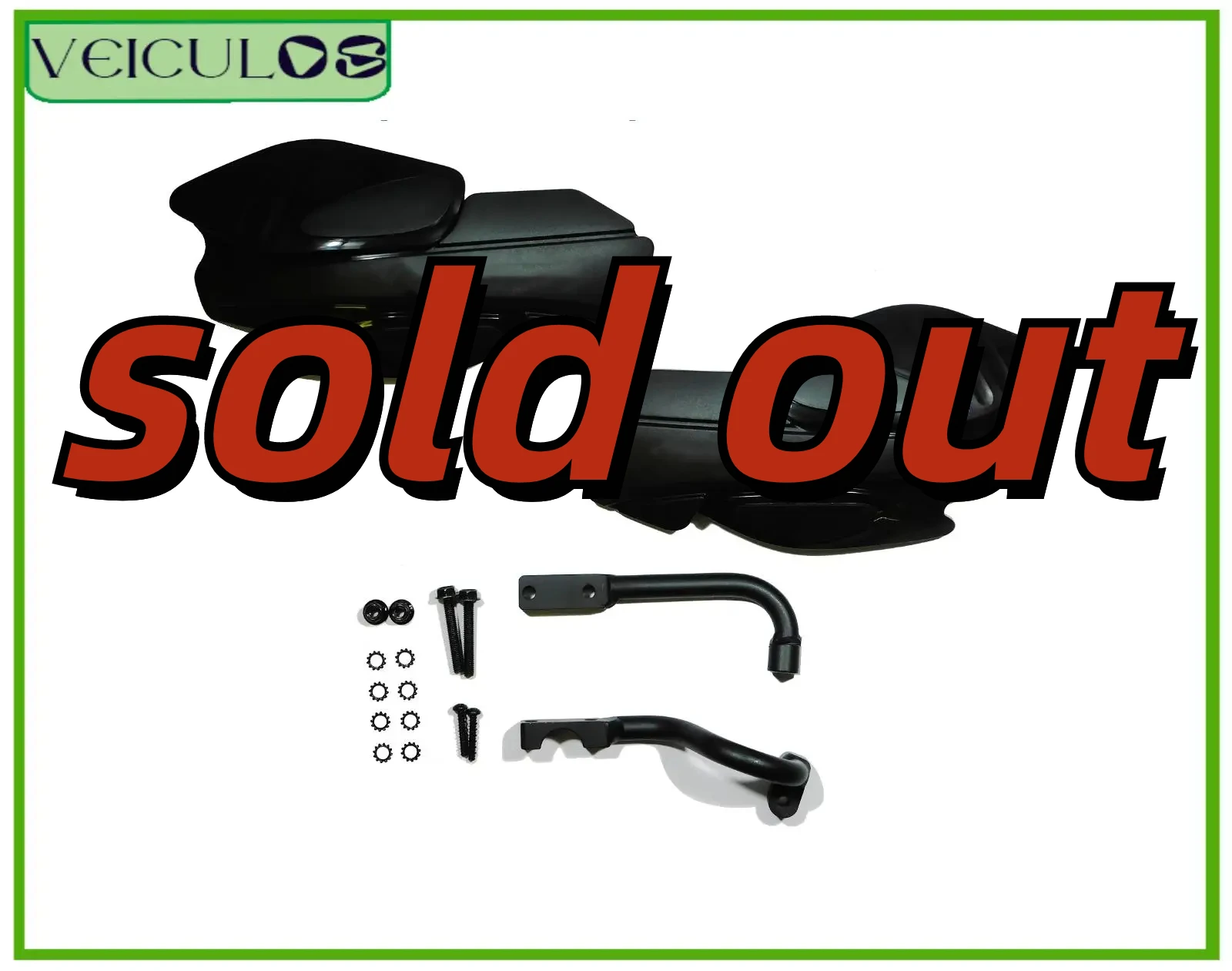 Black Motorcycles Hand Guard e Bracket Kit, Assy P85 para 2013-2024 Polaris Sportsman 800 1000, Peças de Acessórios para Motocicletas, 1 Conjunto