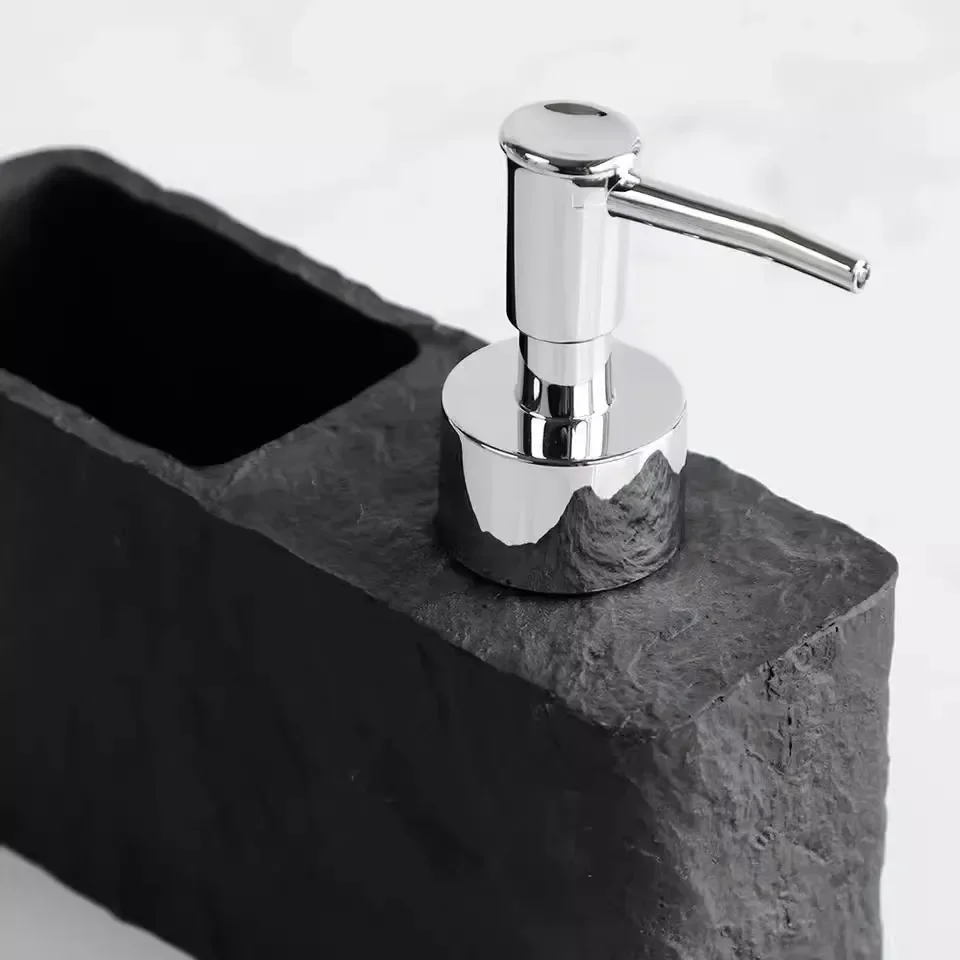 Marble Dishwashing Liquid Decorate The Empty Bottle Household Kitchen Dishwashing Liquid Press The Bottle Sponge Storage Trough