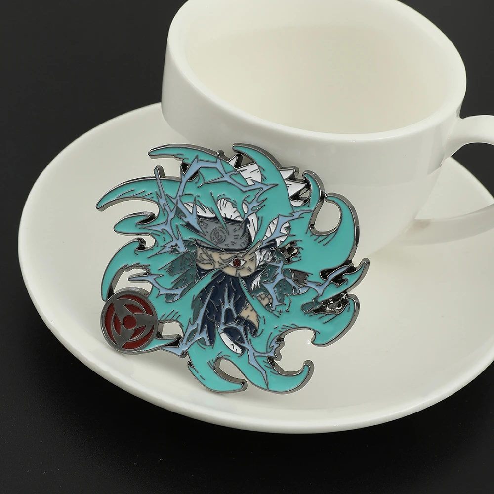 Anime Character Cartoon Badge Merchandise Kakashi, Itachi Uchiha, Sasuke Fan Metal Badge, Men's Halloween