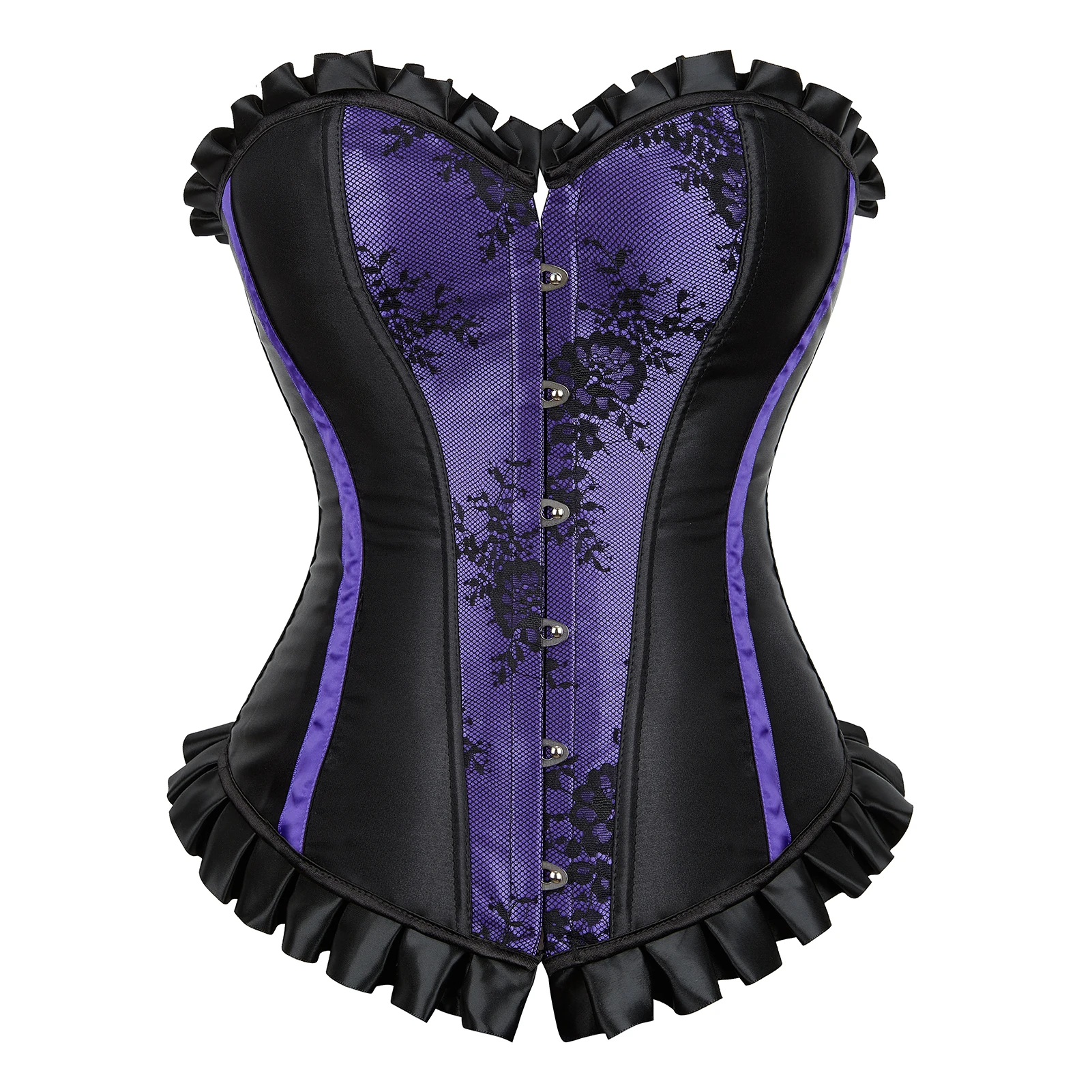 

Gothic Corsets for Women Sexy Corset Top Flower Lace Up Korsett Burlesque Bodices for Women Sexy Overbust Corset Plus Size XS-7X