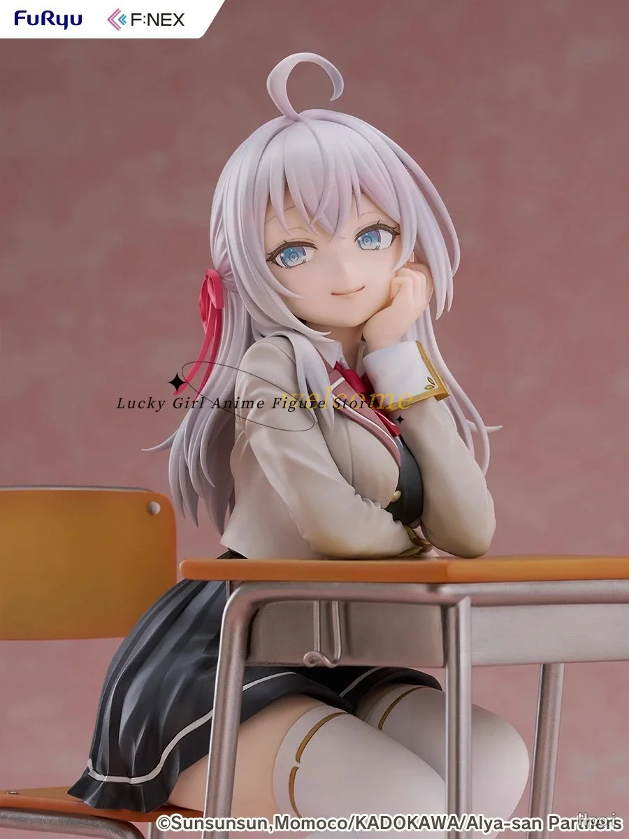 In Stock Original F:NEX Alya Sometimes Hides Her Feelings in Russian Alisa Yuki Suou 20cm Anime Decoration 1/7 Figure Toy