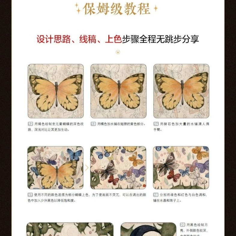 تقنيات تصميم التوضيح الزخرفية ذات الطراز الداكن من حافة الأحلام #3