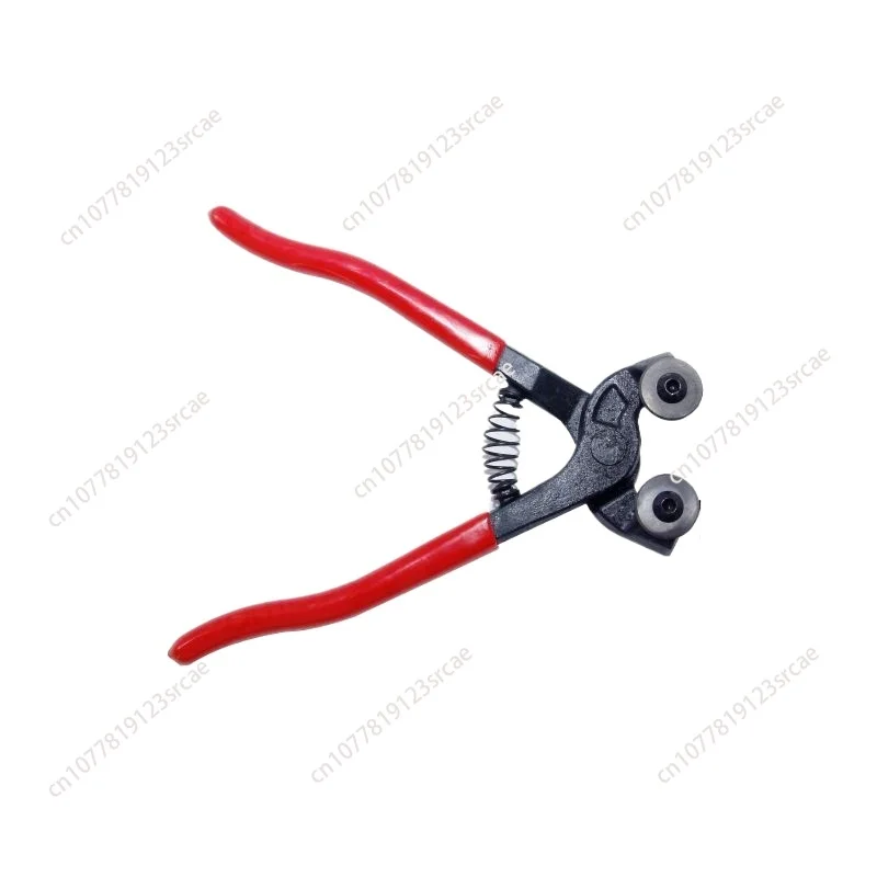 8 inch, manual two-wheel mosaic round mouth pliers glass, cut-off separator tile trimming clamping pliers