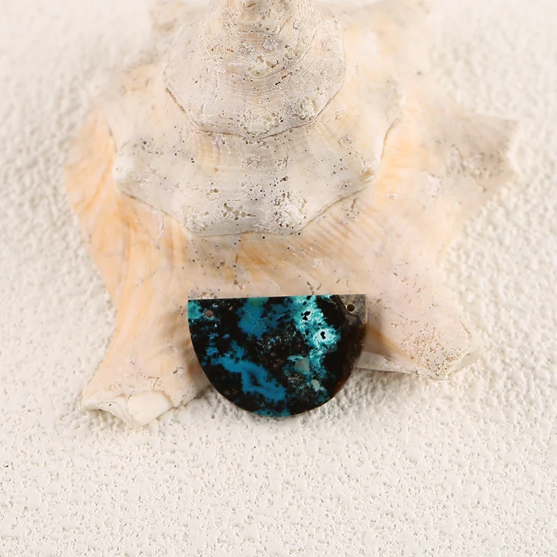 

B&F Handmade Chrysocolla Pendants, Genuine Natural stones beads