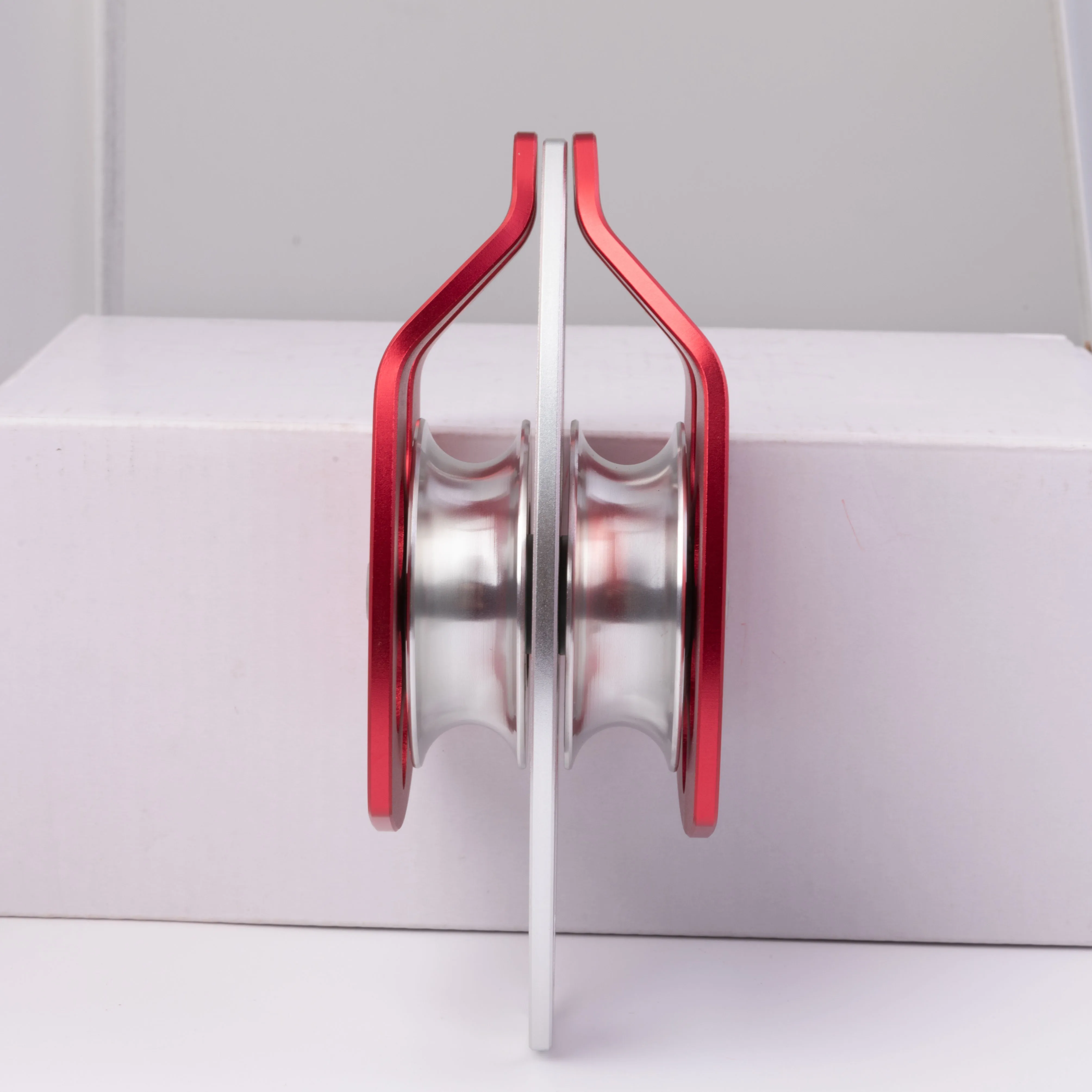 Camnal Lightweight 36KN Double Swing Pulley for Mountain Climbing Rock Climbing Caving Rappelling