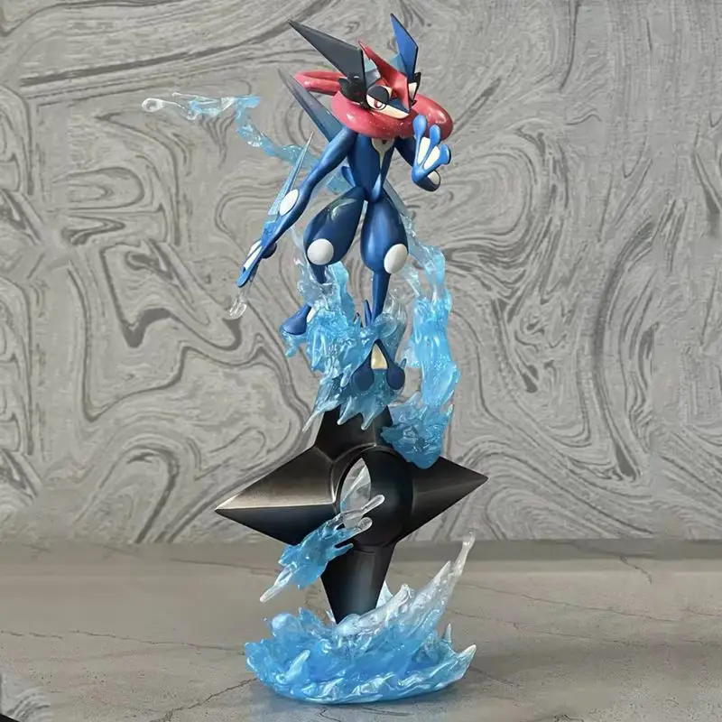 20cm gk greninja pokemon anime figura água shuriken evoluiu animal de estimação elfo estátua boneca criativa ornamento modelo crianças brinquedo de natal presente