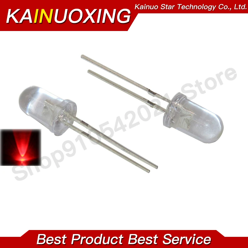 طقم led دائري متنوع ، أبيض ، أصفر ، أخضر ، أزرق ، 5 أحمر فاتح ، = 5x20pcs