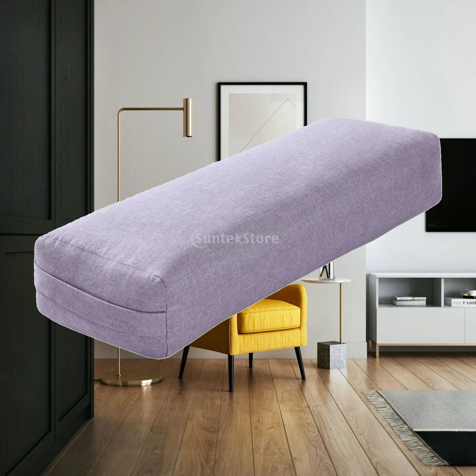 Firm Yoga Bolster Cushion for Restorative Meditation Support Pillow for Back Neck Waist Alignment and Comfort