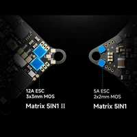 BETAFPV Matrix 1S Brushless 5in1 II AIO Flight Controller 12A ESC for Air65 II/ Air75 II/ Meteor65 Pro/ Meteor75 Pro Quadcopter 3