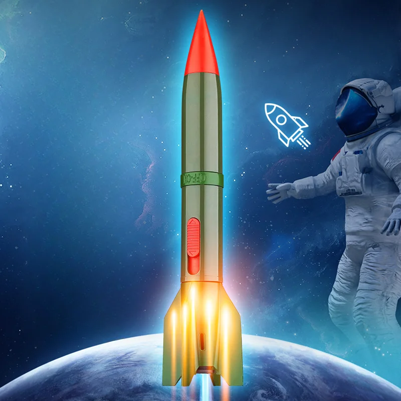 

New Creative Rocket Shape Straight Into Windproof Lighter Strong Firepower Smoking Accessories for Weed Gadgets for Men