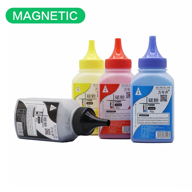 4 PCS Compatible Toner Color Powder For HP CE310A CE320A CE410A CF210A CF350A CF380A Color Laser Printer Toner Bottle