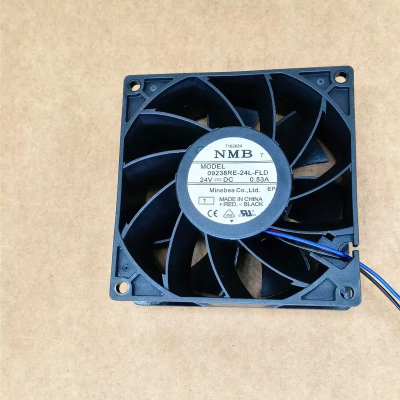 for Yaskawa 09238RE-24L-FLD NMB DC24V 9238 0.53A Three-Wire Cooling Fan with Detection Function New Replacement