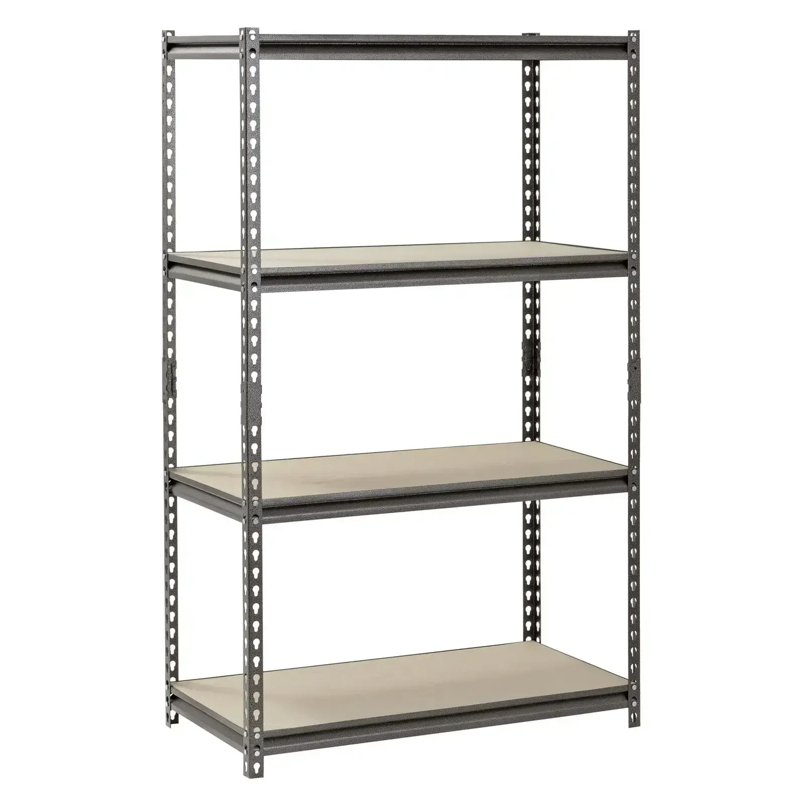 

36"W x 18"D x 60"H 4-Shelf Steel Freestanding Shelves; 500 lbs. Capacity per Shelf; Silver