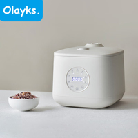 Olayks Low Sugar Electric Rice Cooker Stainless Steel Food Steamer Meal Warmer Soup Porridge Stew Cooking Hot Pot 3L 220v