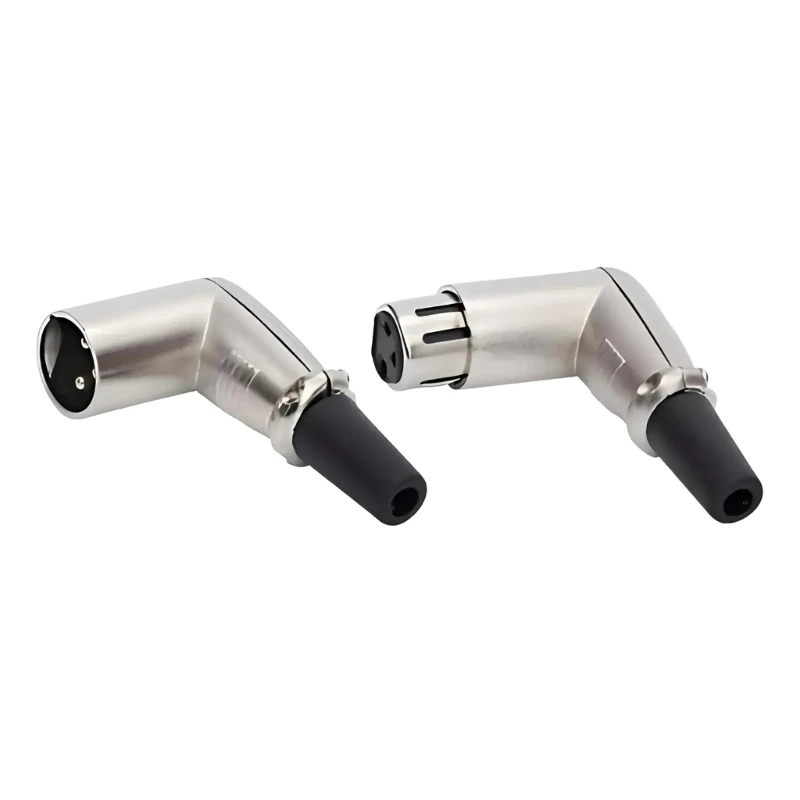 XLR 3 Pin Macho Micrófonos Sonidos Cable Enchufes Conector Cannons Cable Terminales Micrófonos Enchufes