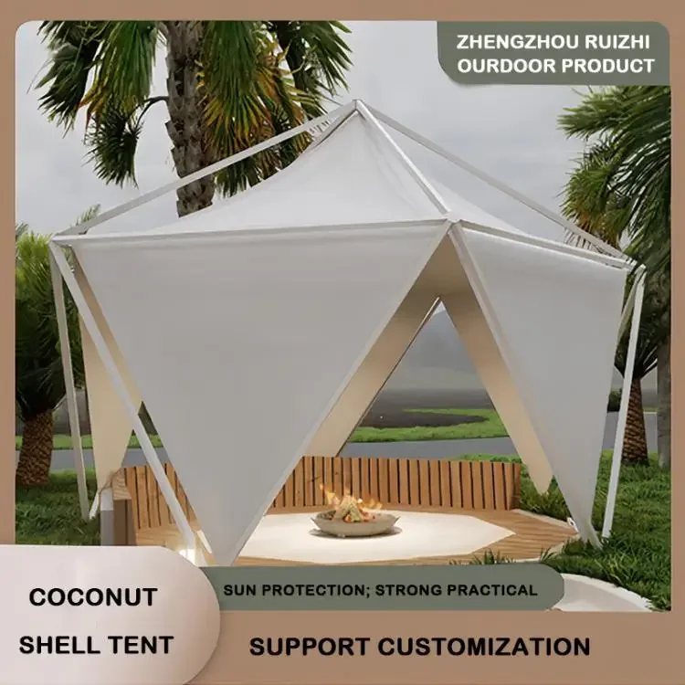 Hot Coconut Shell Diamond Outdoor Beach Hotel Leisure Tent