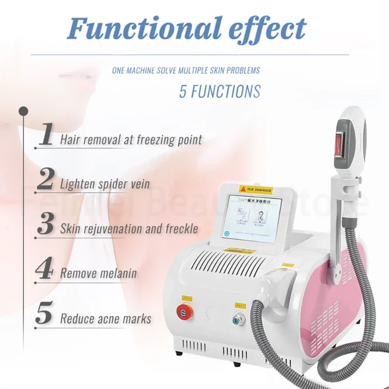 IPL+ OPT Elight Epilator Intense Pulsed Light Optimal Pulse Technology Hair Removal Machine Beauty Equipment