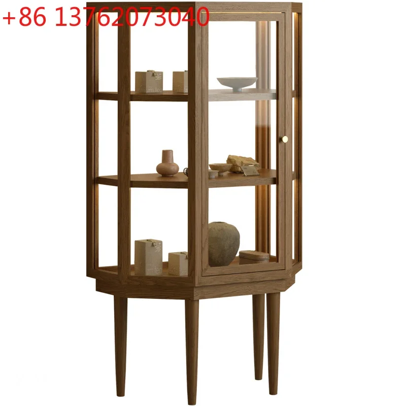 Multi-layer glass cabinet antique boutique display cabinet jewelry ceramic display cabinet window