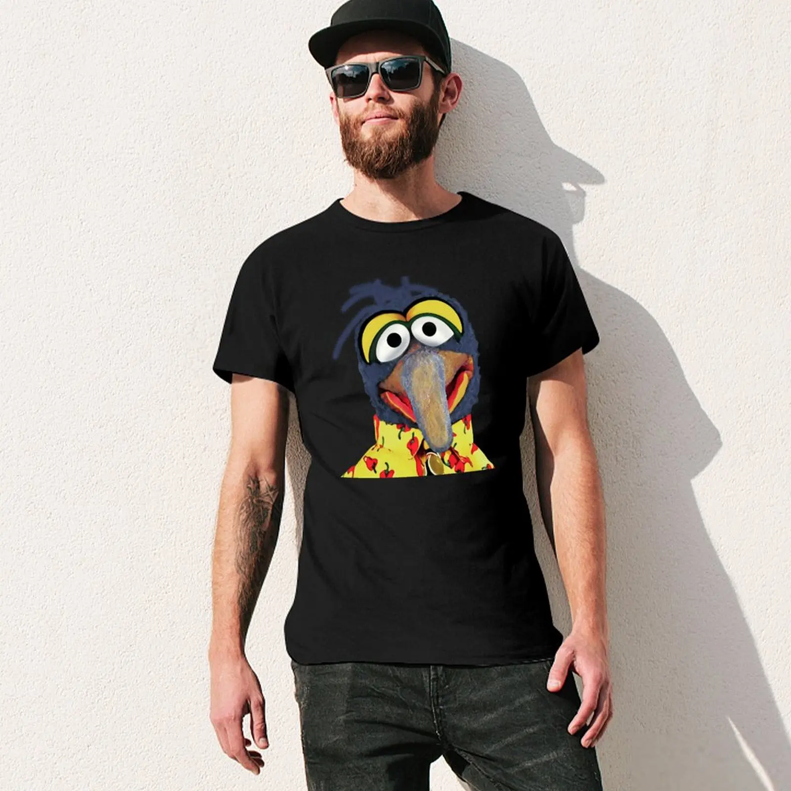 Gonzo Muppet T-Shirt Man t-shirt custom t-shirts customizeds clothes fitted t shirts