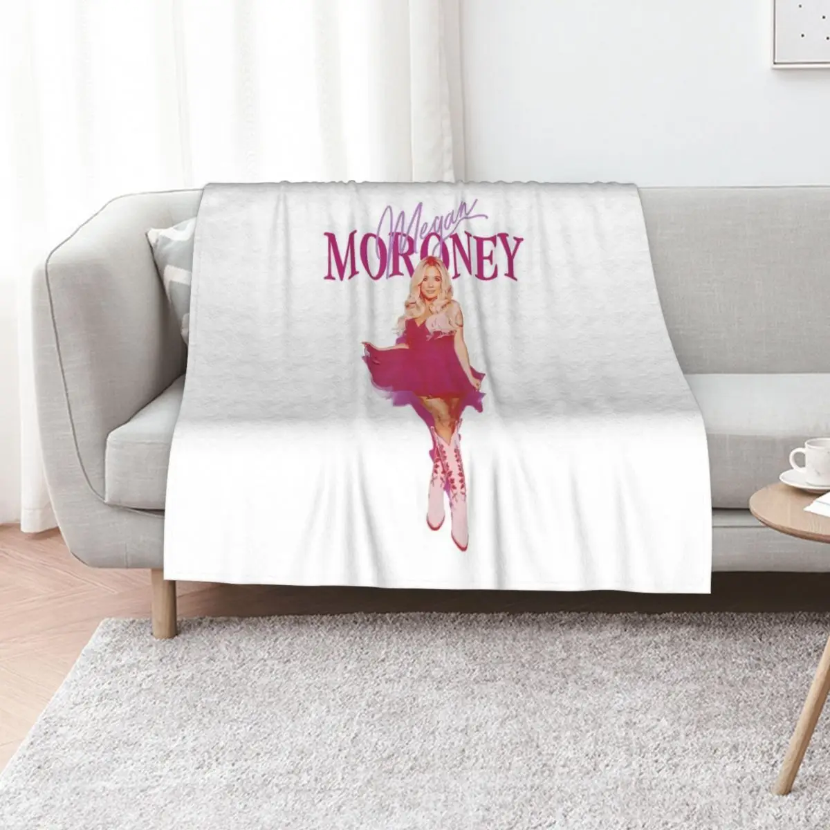 Megan Moroney Throw Blanket Furry Blankets For Baby Blankets For Sofas funny gift Decoratives Single Blankets