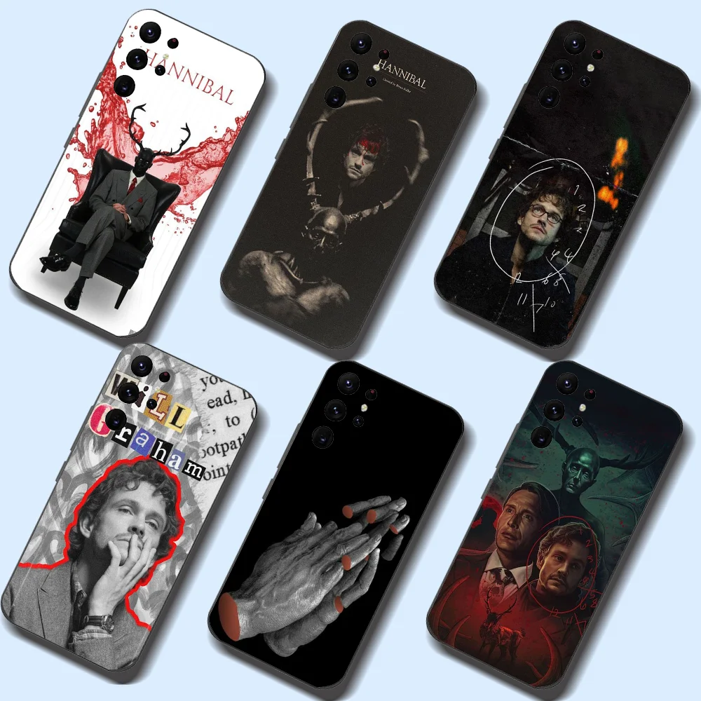 Hannibal Will Graham Phone Case For Samsung Galaxy A52 A12 A51 S21 Edge S22ULTRA S23 S20LITE Plus Ultra Black Cover