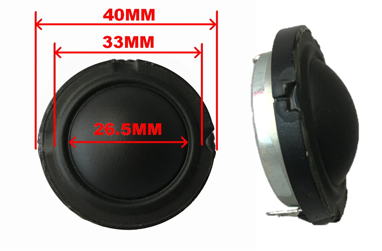 

1.5 Inch 4ohm/8ohm for choose Silk Dome RMS 15W Neodymium-magnet Membrane Tweeter 40MM 92DB 25-core Soft Dome Tweeter Speaker
