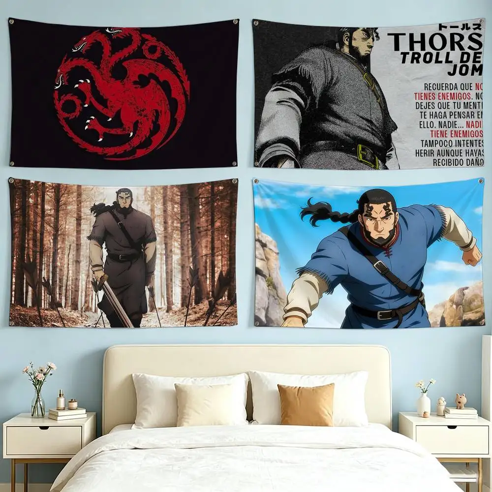 Anime T-Thors Snorresson  Flag Suitable For Party Club Outdoor Interior Wall Decoration Banner Fans Gift