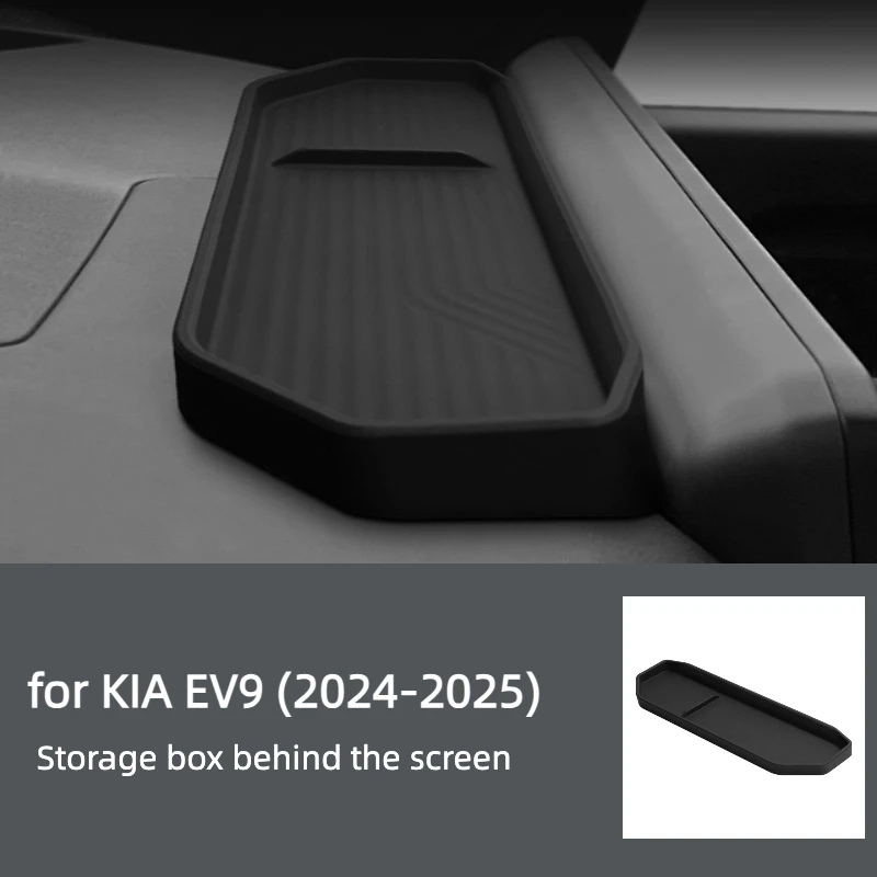 

Подходит для 24-25 Kia EV9, ящик для хранения заднего экрана, ящик для хранения устройств для модификации интерьера, ящик для хранения продуктов для модификации автомобиля