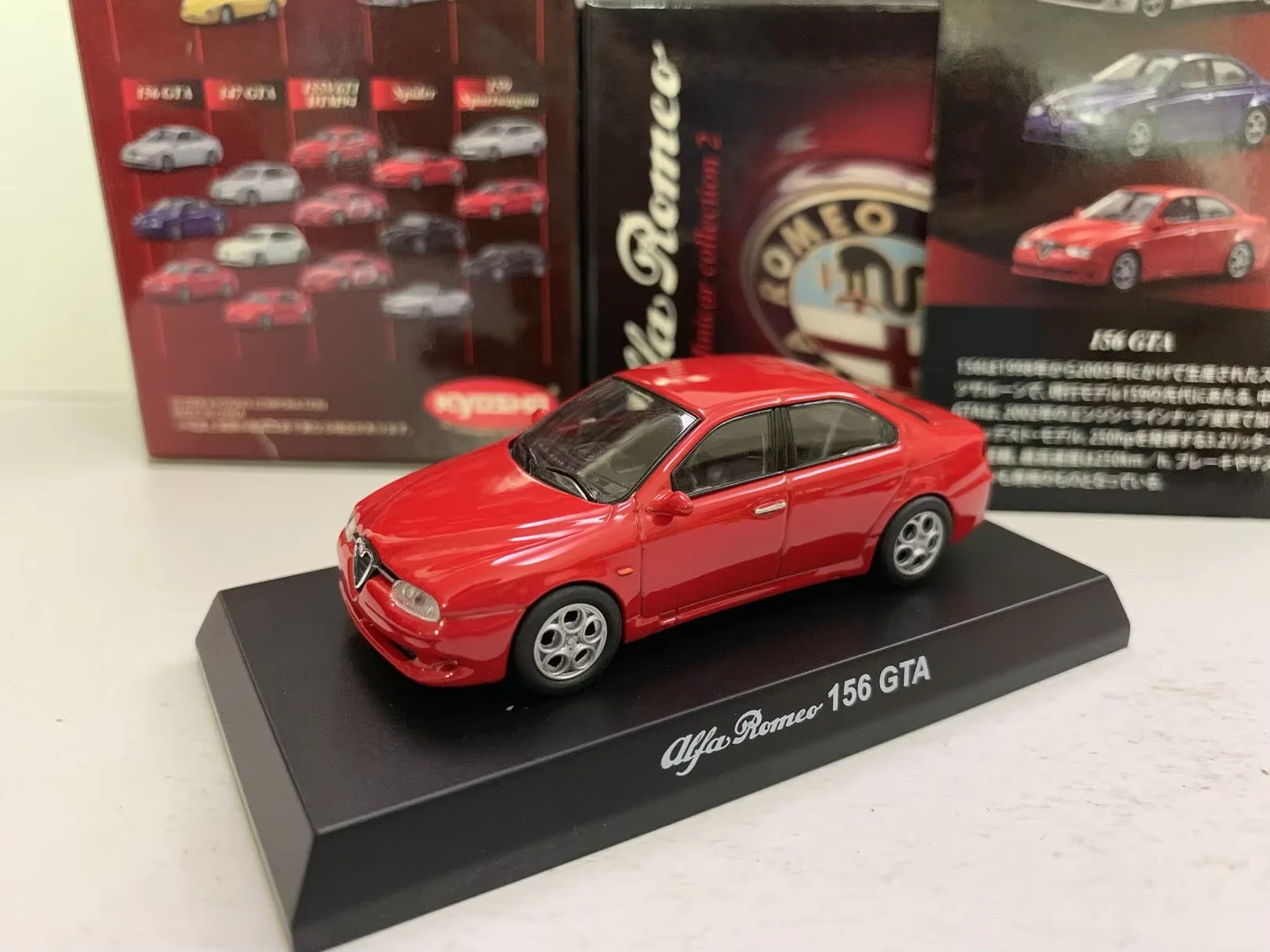 

1/64 KYOSHO Alfa Romeo 156 GTA Коллекция литых под давлением сплавов, модель украшения автомобиля, игрушки