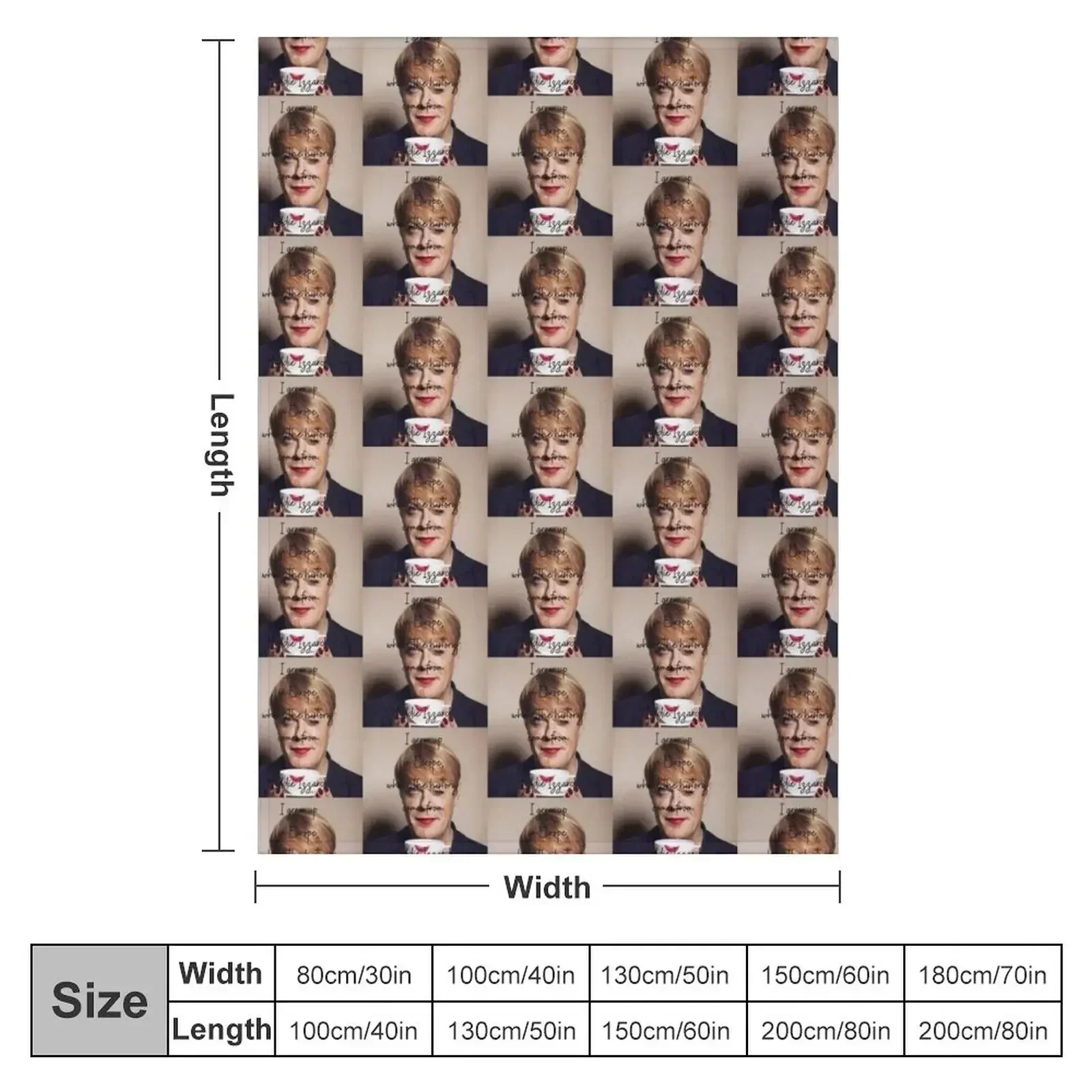 Tea cup Eddie Izzard Throw Blanket Stuffeds Soft Big For Decorative Sofa Hair Soft Beds for winter Blankets