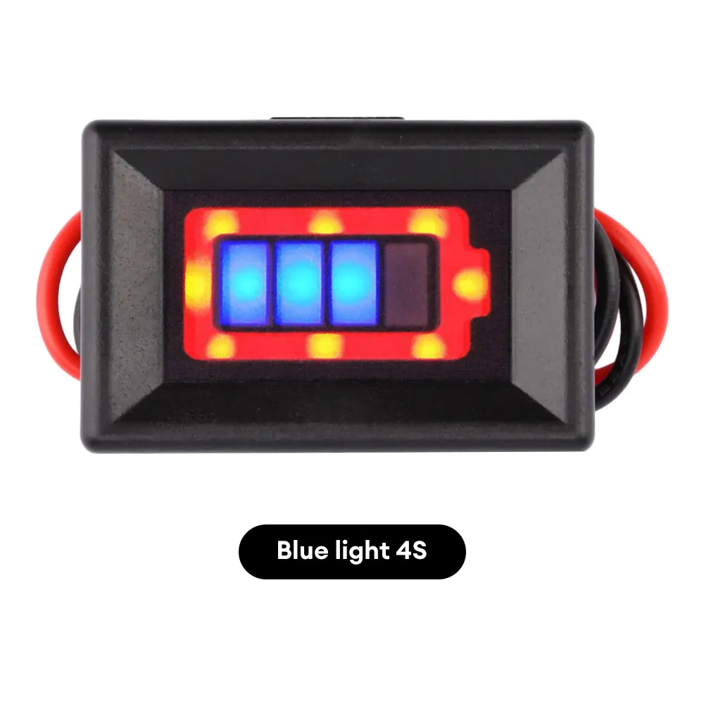 1S 2S 3S 4S Lithium Battery Level Indicator Voltmeter LED Display for Electric Vehicle Battery Power Tester