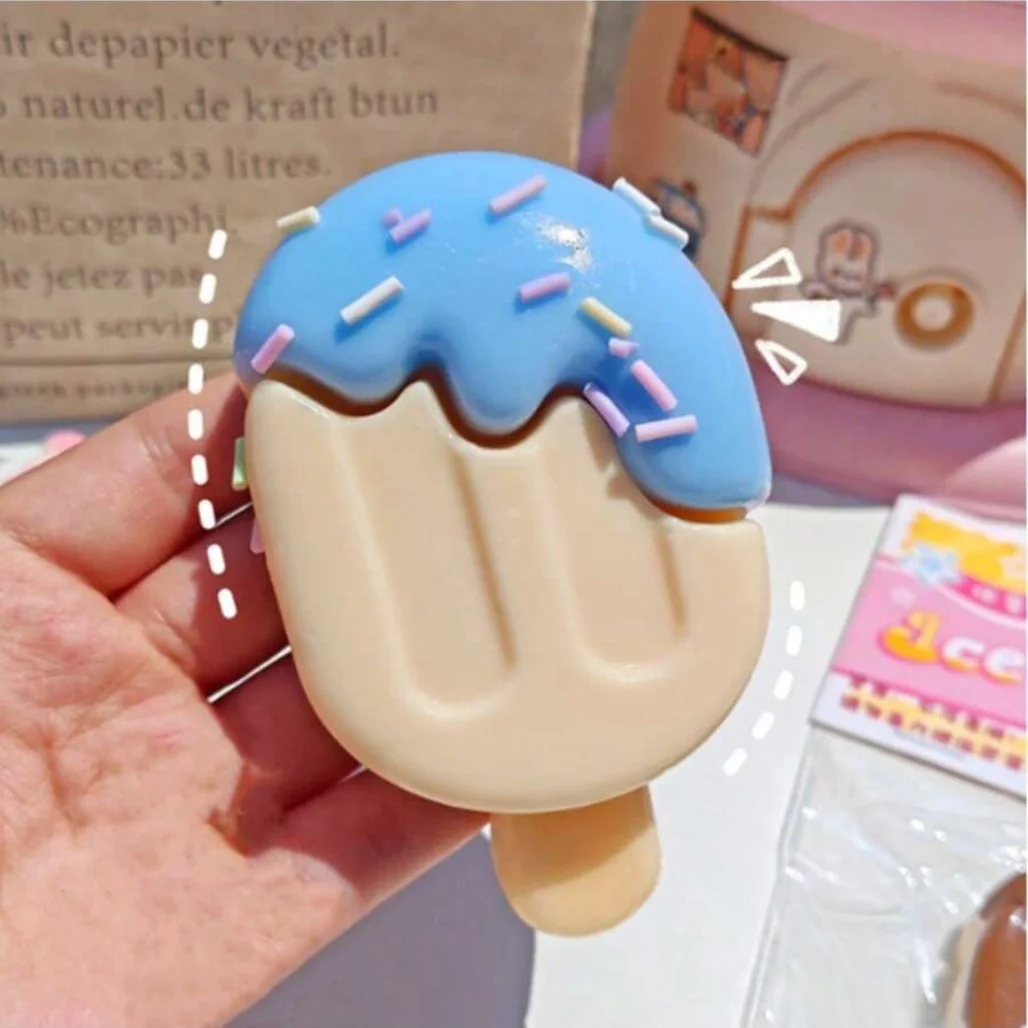 

Realistic Ice Cream Squishy Toy Popsicle Fidget Sensory Toys Stress Relief Anxiety Relief Gift