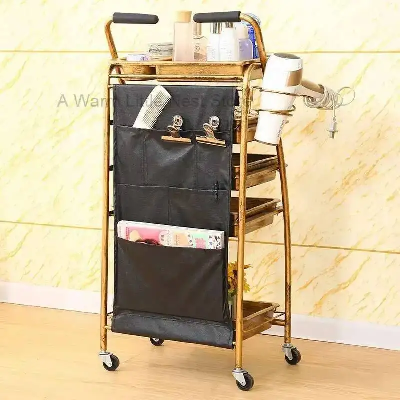 

Trolley Storage Auxiliary Cart for Spa Professional Hairdressing Trolley Beauty Salon Furniture Cosmetics Tool with Wheels