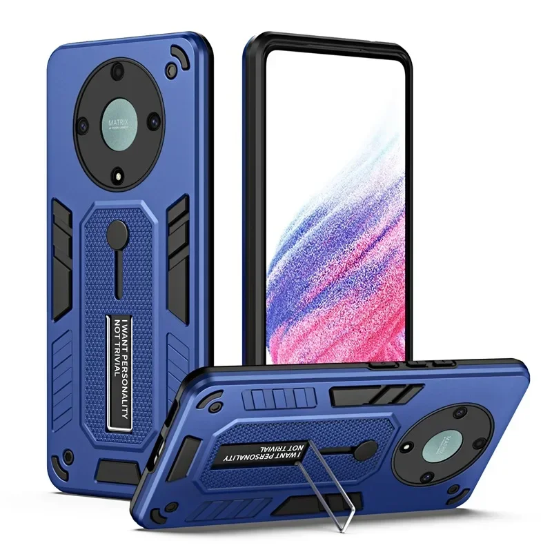 Custodia antiurto con bordi morbidi per armatura per Honor Magic 5 Lite X9A X40 Cover per telefono con supporto per auto per Honor Magic 5 Lite X9A