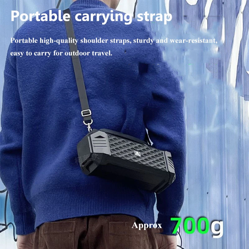 Radio de emergencia portátil con carga Solar, altavoz estéreo con Bluetooth, Supergraves, TWS, linterna, compatible con tarjeta TF, disco U, 10W