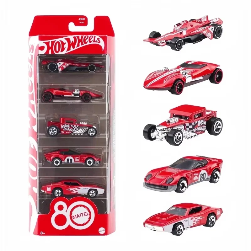 정품 새 판매 핫 휠 80 주년 기념 자동차 문화 시리즈 고품질 합금 자동차 모델 장난감 장식 수집품 선물