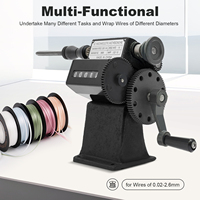 Manual Coil Winder Hand Crank Electric Coil Counter Winding Machine W/0-99999 Counter for Wires of 0.02-2.6mm