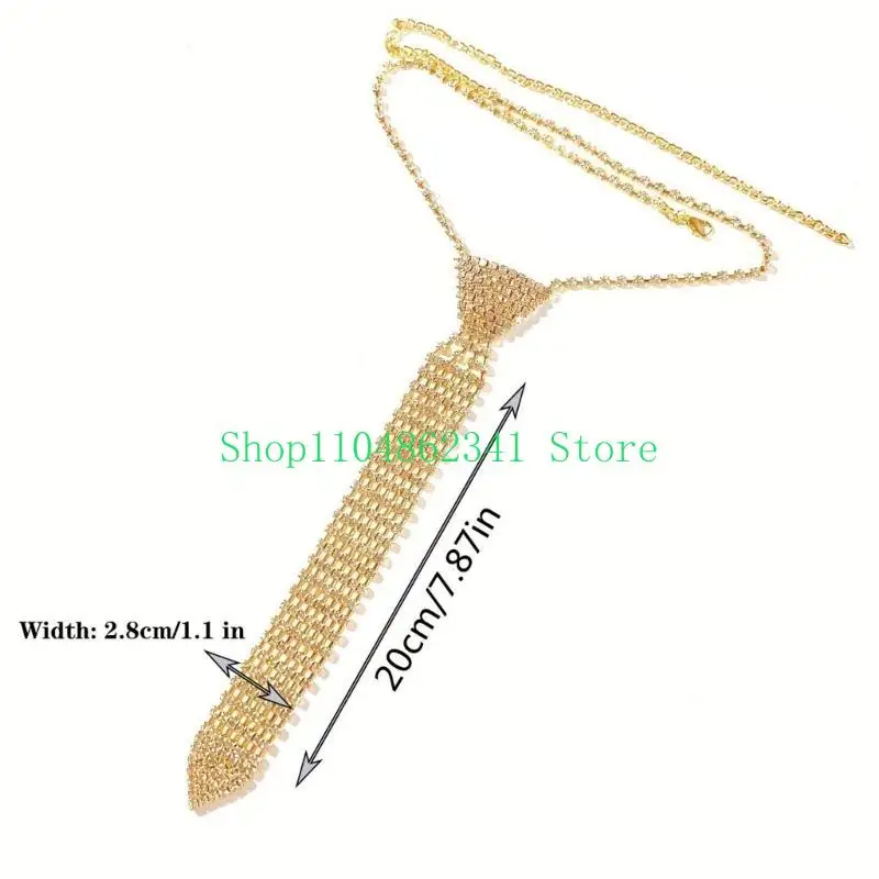 5ASD Lady Necktie Blingbling Full Rhinestons