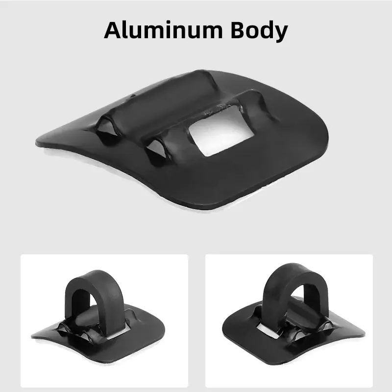 Cable Snap Clip C-shaped Buckle for Bicycle Derailleur Brake Line Entry Fixing Optional Alloy Base W/ Sticker Tool Free Install