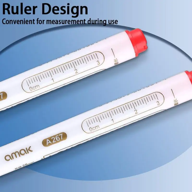 

[W] 1PC Long Needle Marker Pen Waterproof Deep Hole Metal Bathroom Woodworking Tile Screw 20mm Dash Pen Marker Pen