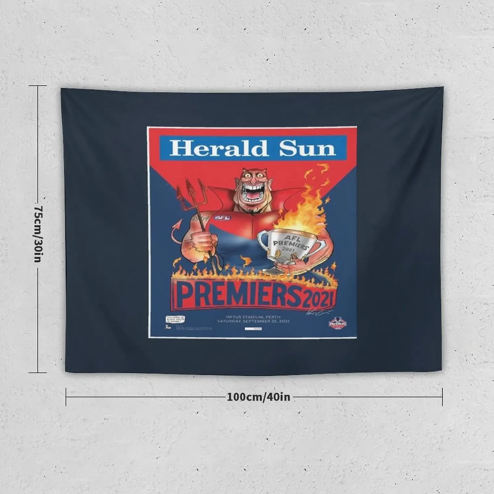 Melbourne Demons Premiers 2021 Tapestry On The Wall Cute Room Things Room Decorations Aesthetic Decoration For Bedroom Tapestry