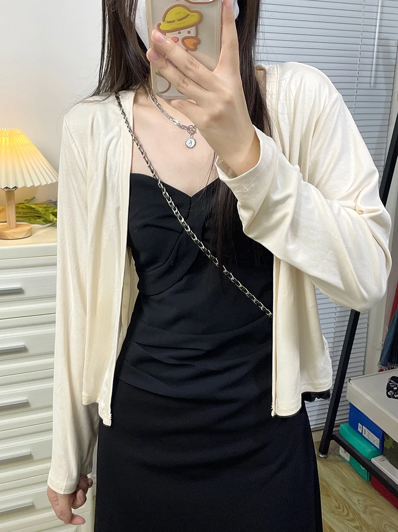 

plus Size Women's Long Sve Open Cardigan Spring Summer New Sle Loose Slimming Outerwear Apricot Versatile oulder Wrap